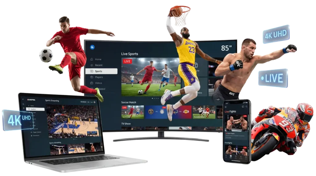Live sports streaming with IPTV in 2026 on multiple devices