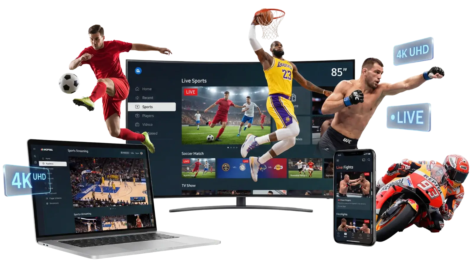 Live sports streaming with IPTV in 2026 on multiple devices